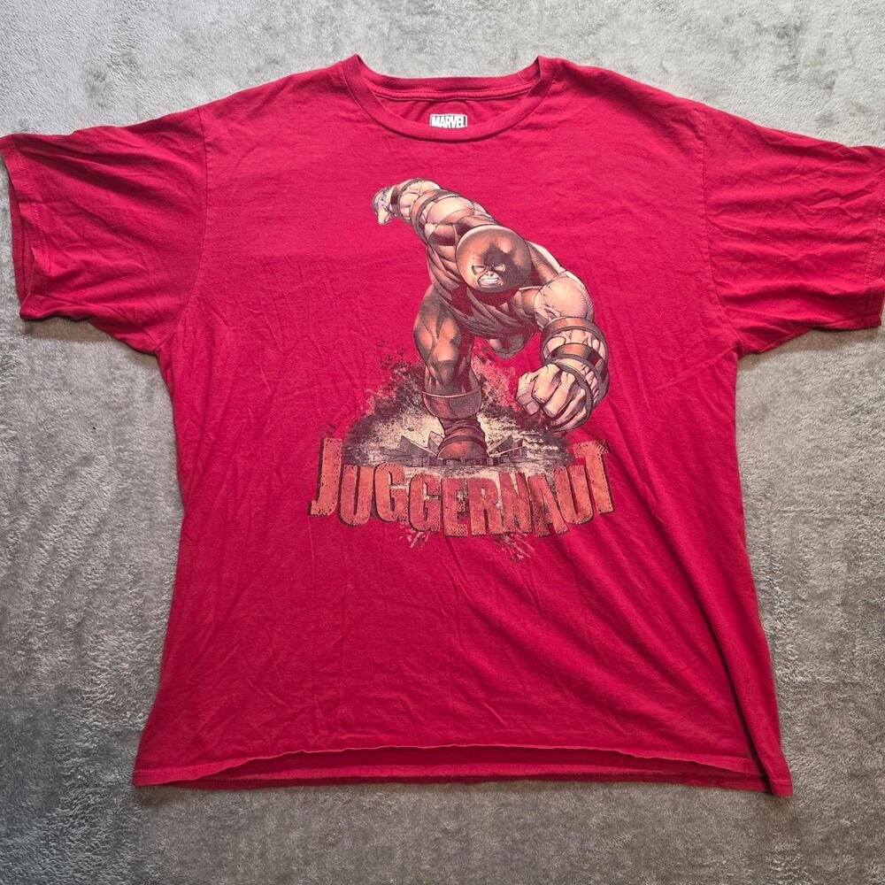 Marvel Juggernaut Shirt Mens 2XL Red X-Men Graphic T-Shirt Comic Book